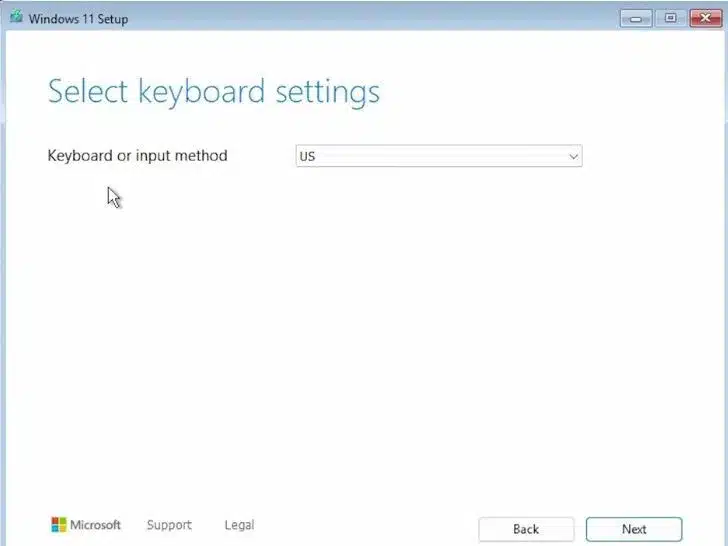 windows keyboard layout