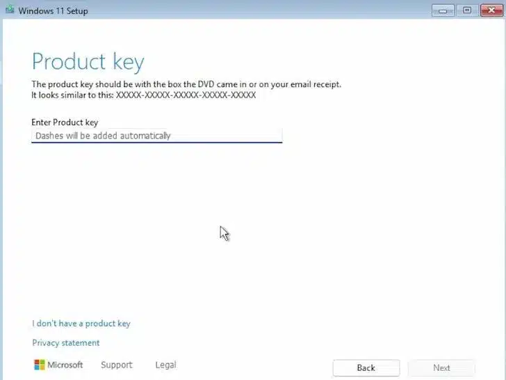 windows 11 product key