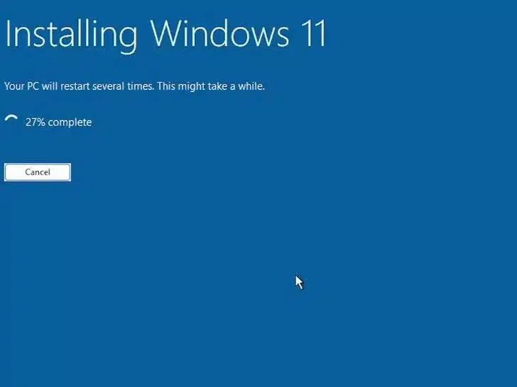 install windows 11 process