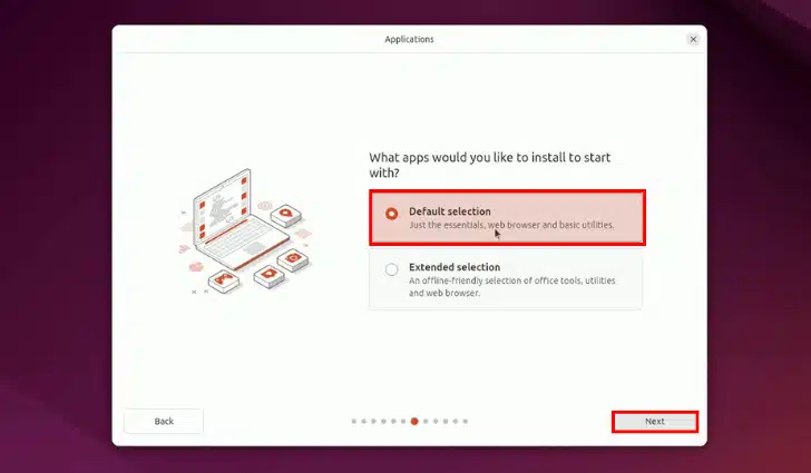 ubuntu selective installation