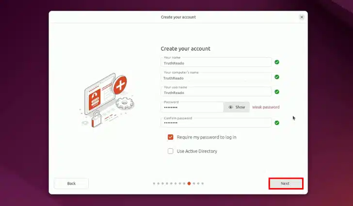 ubuntu account