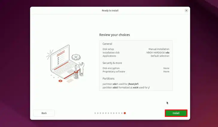 ubuntu install process